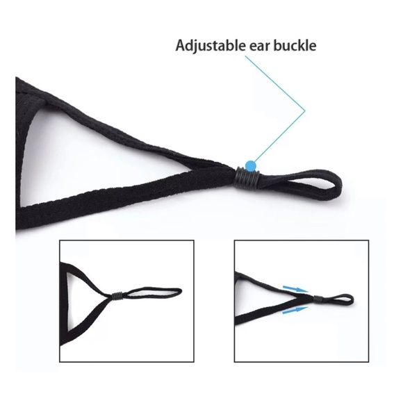 😷 Rhinestone *SEXY* Adjustable Face Mask - Picture 4 of 4